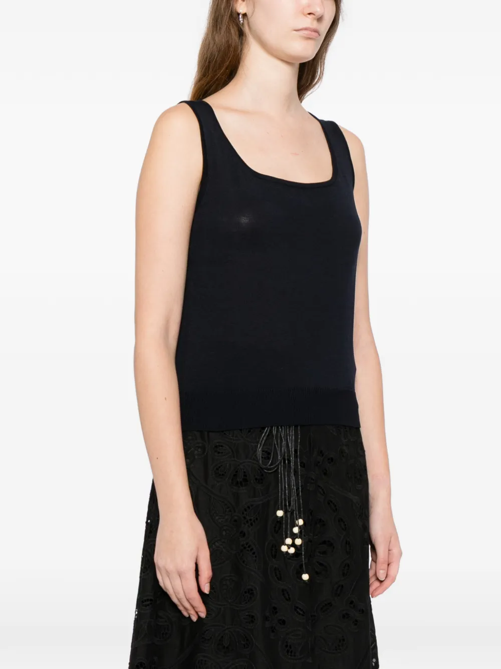 Oscar de la Renta Tanktop met logo Blauw