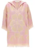 ZIMMERMANN floral print towelled hooded beach dress - Pink