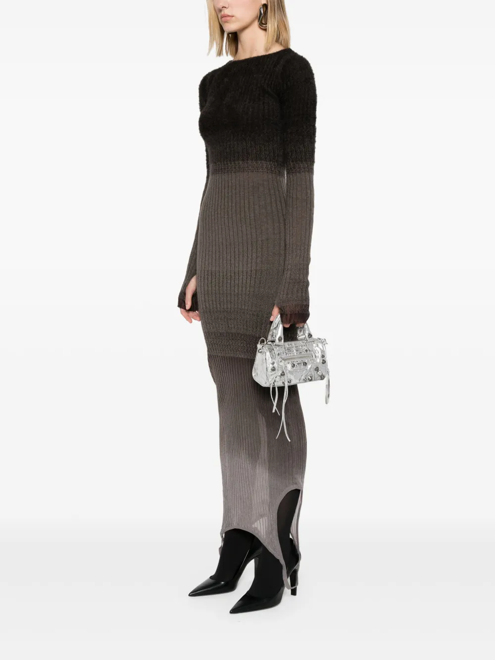 Balenciaga Le Cagole kleine shopper - Zilver