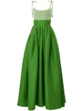 Carolina Herrera two-tone silk gown - Green