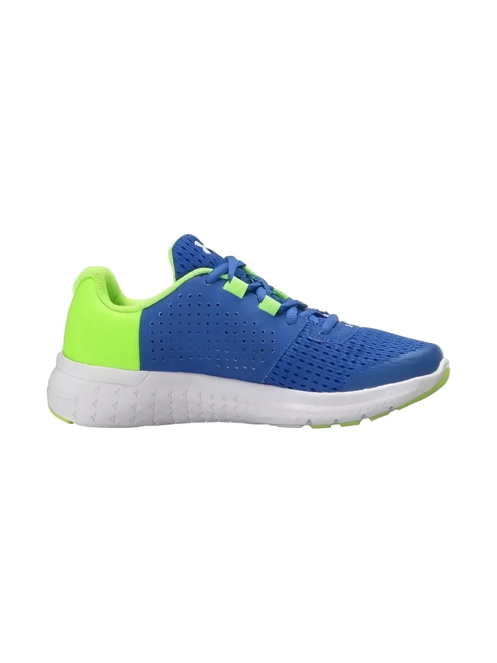 Under Armour Kids Micro G Fuel RN "Ultra Blue Hyper Green" sneakers