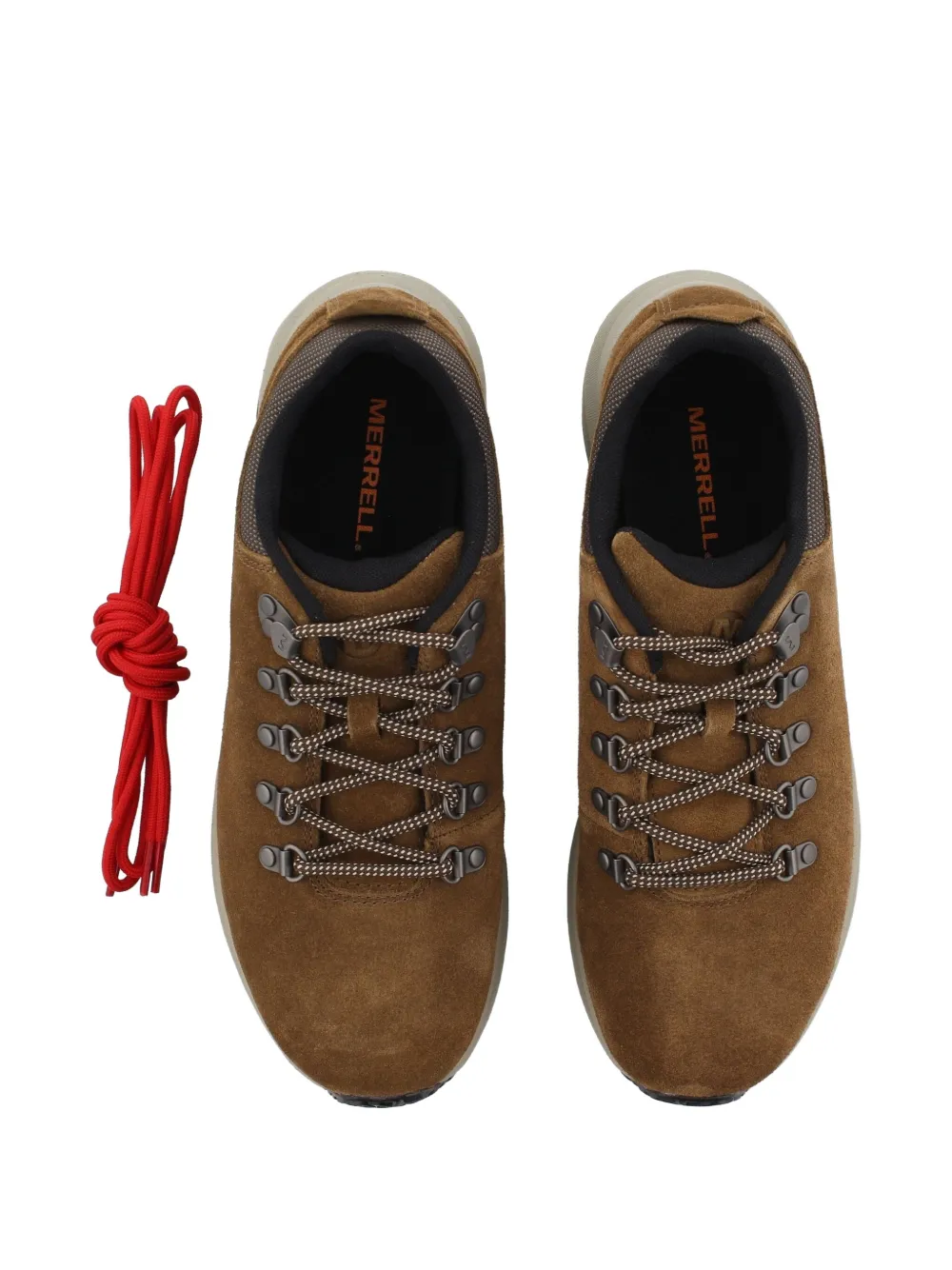 Merrell Suede Lace-up Trainers In Brown