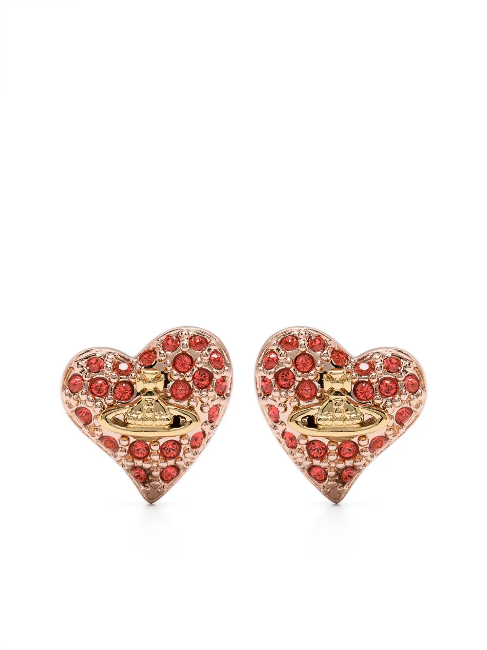 Vivienne Westwood Tiny Diamante Heart earrings | Smart Closet Vivienne Westwood Tiny Diamante Heart earrings | Smart Closet