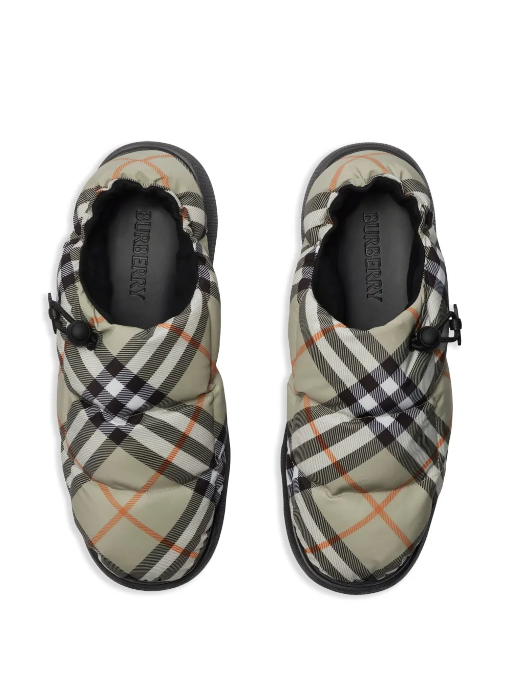 Burberry check pattern pillow mules Neutrals