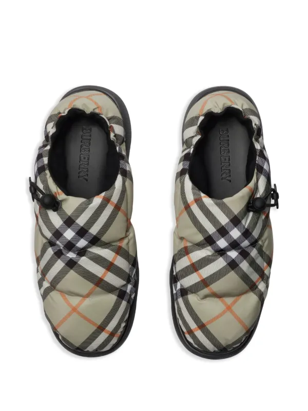 【国内正規総代理店アイテム】 Check Burberry Pattern FARFETCH | Neutrals | Mules Pillow アクセサリー