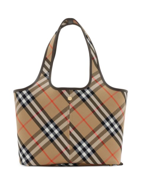 Burberry small check tote bag Women