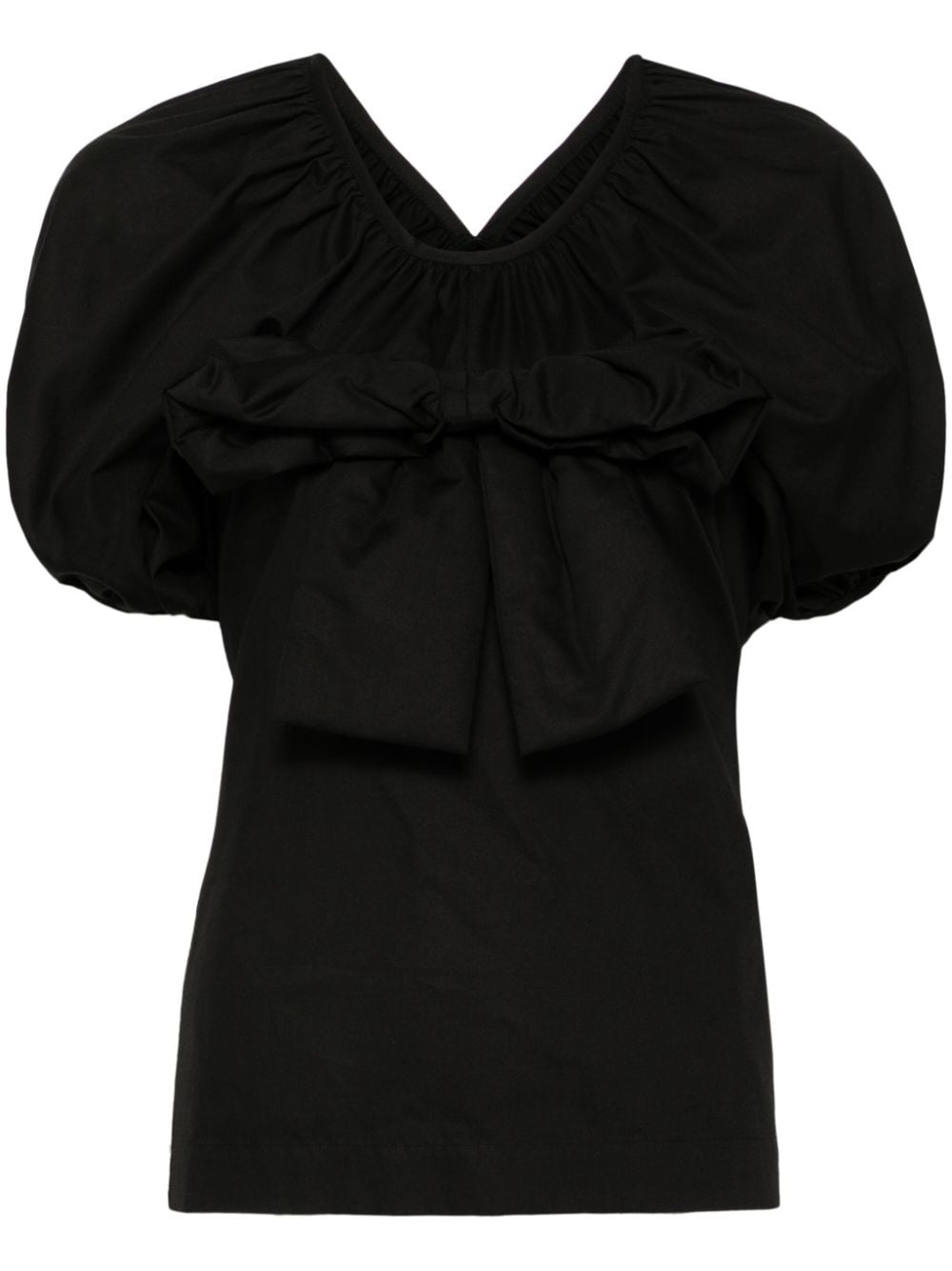 Comme des Garçons TAO short-puff-sleeves blouse – Black