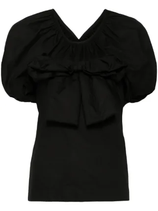 tao COMME des GARCONS リボンブラウス パフスリーブ レディース
