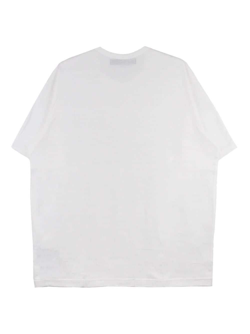 Y's T-shirt met logoprint - Wit