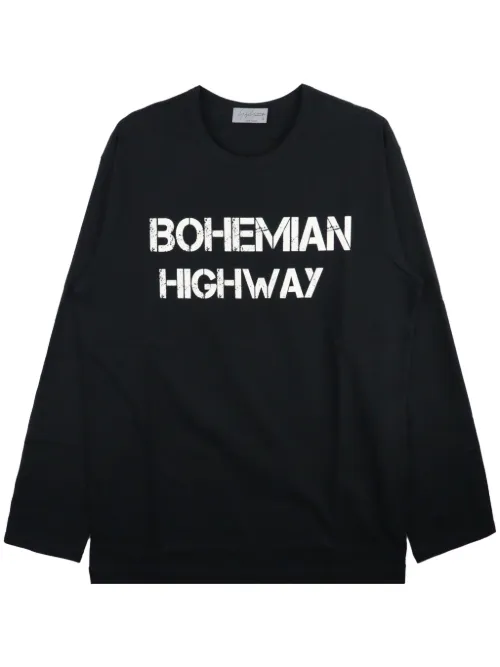 T-shirt en coton à logo imprimé - Yohji Yamamoto - Modalova