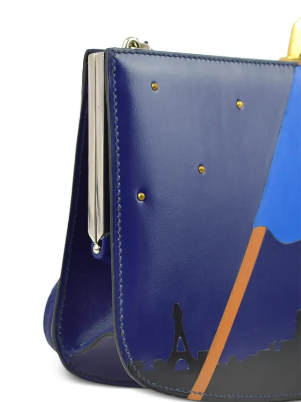 Hermès Pre-Owned 1989 Sac À Malice Shoulder Bag Blue FARFETCH IN