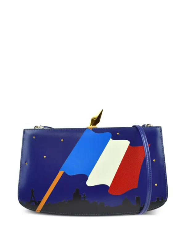 Hermès Pre-Owned 1989 Sac À Malice Shoulder Bag Blue