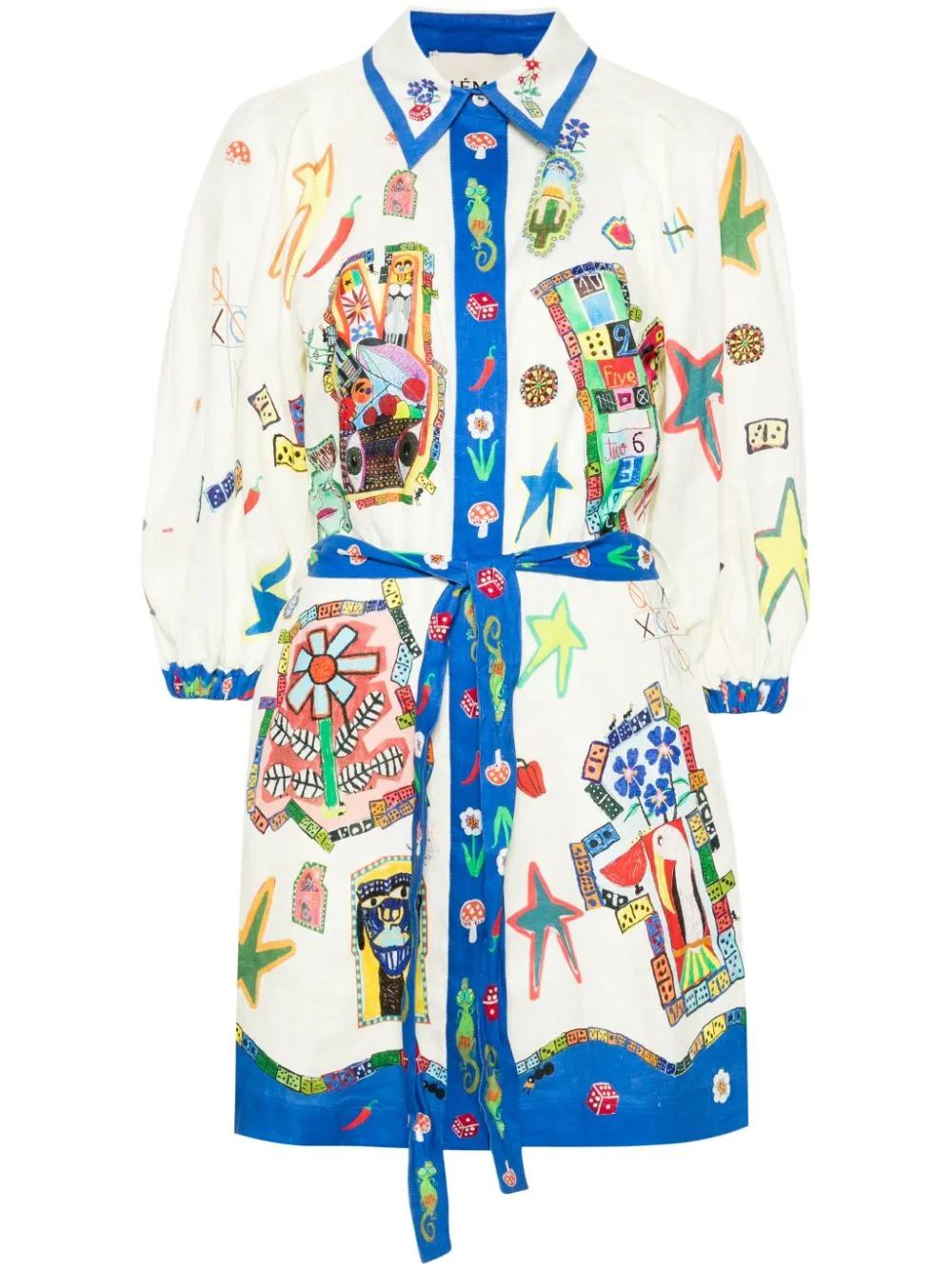 ALEMAIS PLAYERS MINI SHIRT DRESS