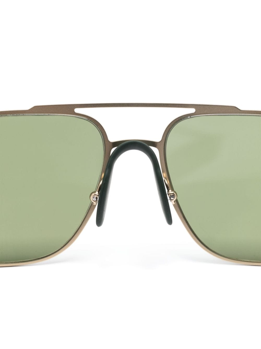 Shop Giorgio Armani Pilot-frame Sunglasses In Gold