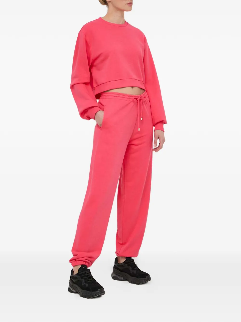 Patrizia Pepe Elasticated-waistband Track Pants In Multi