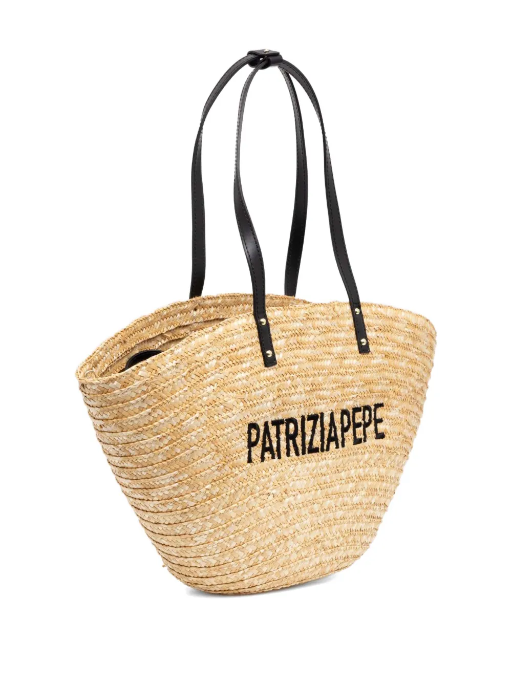 Patrizia Pepe embroidered-logo tote bag - Beige