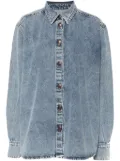 Magda Butrym button-up denim overshirt - Blue