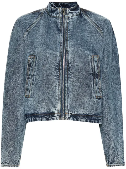 Alaïa strap-detail denim jacket