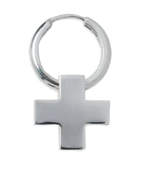 Parts of Four cross-charm hoop earring
