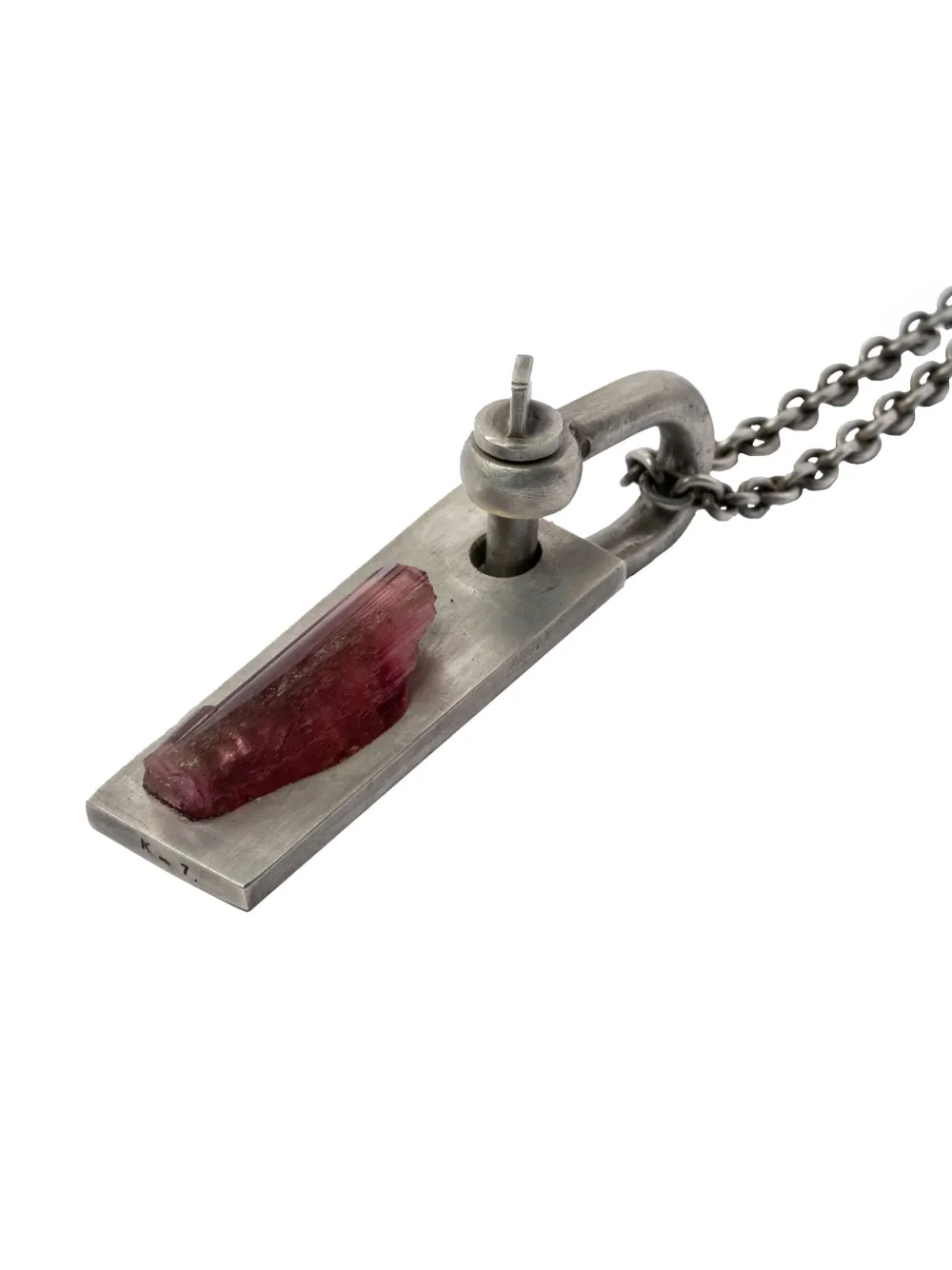 Parts Of Four Plate Necklace In Silver