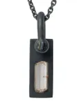 Parts of Four Plate necklace - Black