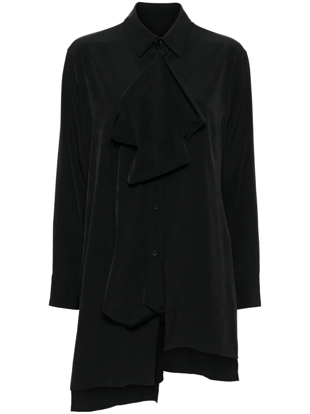 Yohji Yamamoto camisa asimétrica | negro | Image 1