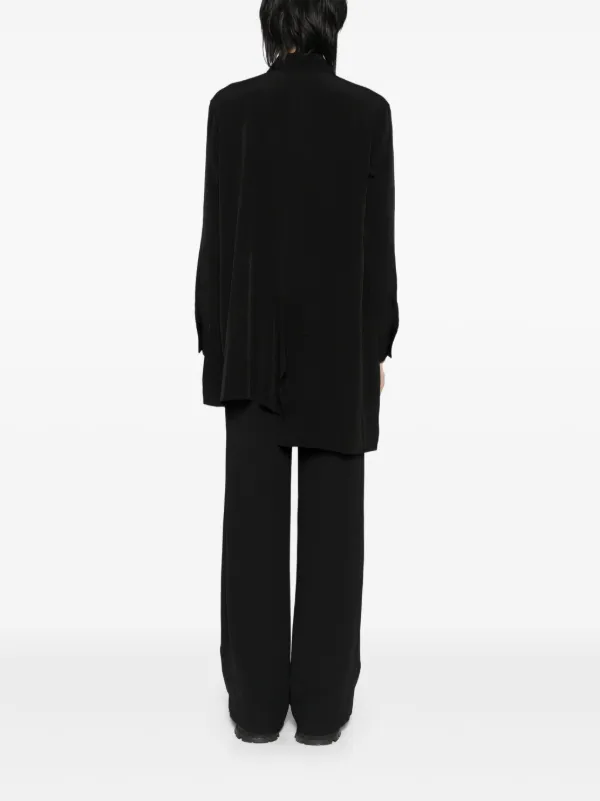 Yohji Yamamoto アシンメトリー シャツ | ブラック | FARFETCH JP