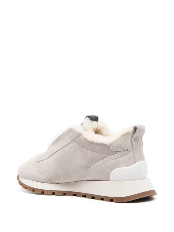 スニーカー BRUNELLO CUCINELLI SUEDE SNEAKERS WITH SHINY DETAILS Brunello Cucinelli Suede Sneakers | Sendegaro US