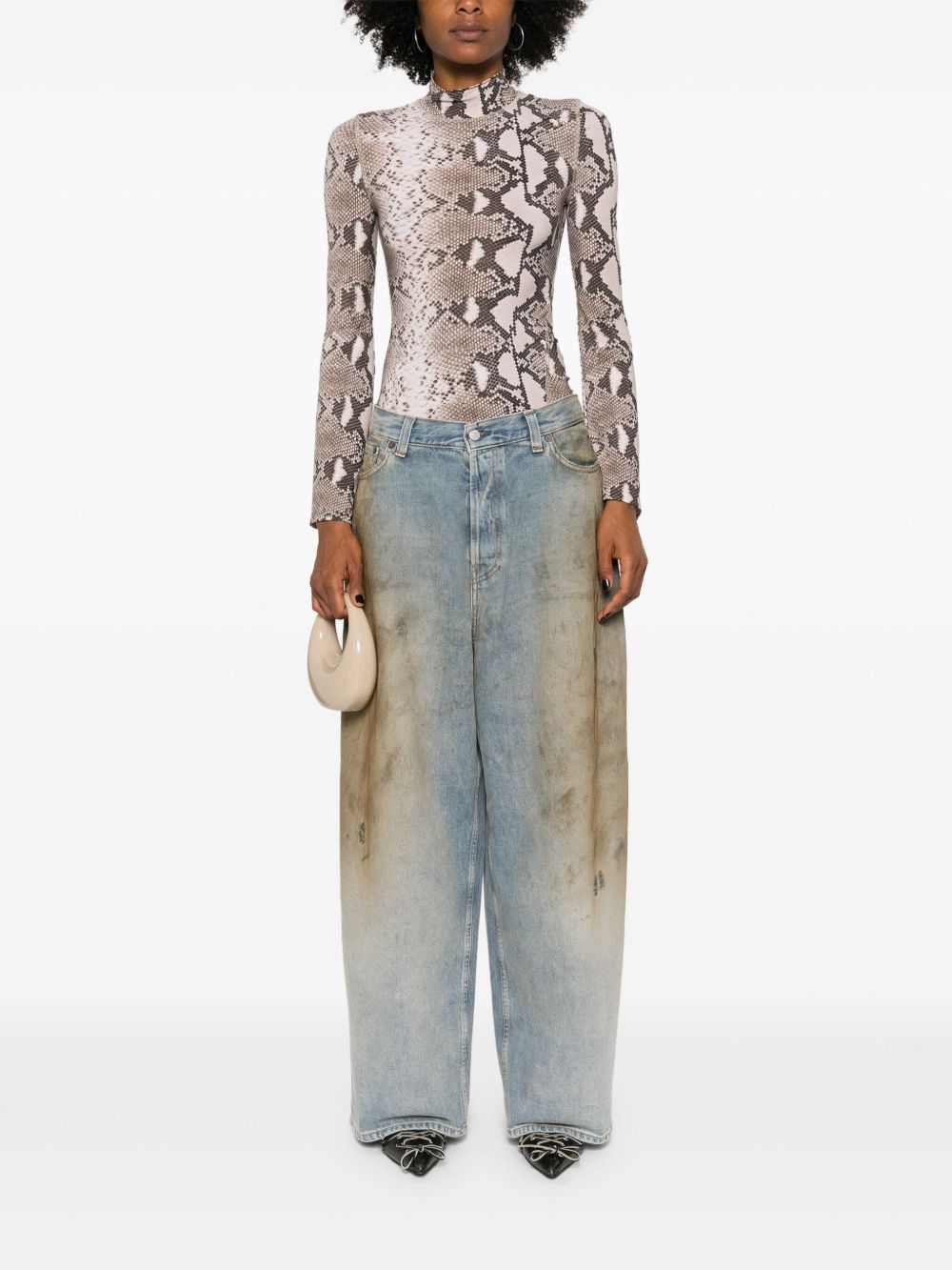 ACNE STUDIOS MID-RISE WIDE-LEG JEANS