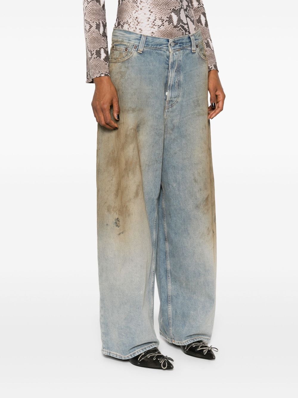 ACNE STUDIOS MID-RISE WIDE-LEG JEANS