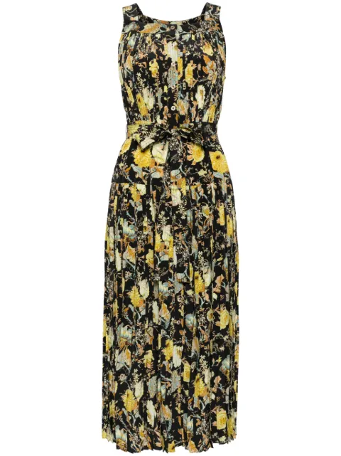 Ulla Johnson vestido midi de seda con estampado floral