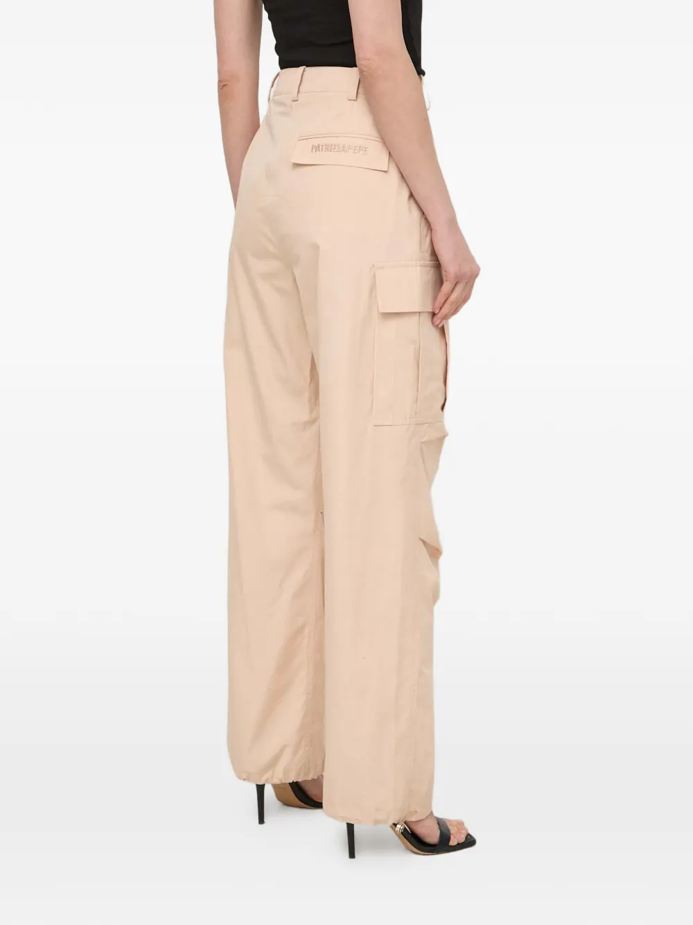Patrizia Pepe Cargo-pocket Trousers In Brown