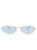 Giorgio Armani oval-frame sunglasses - Grey