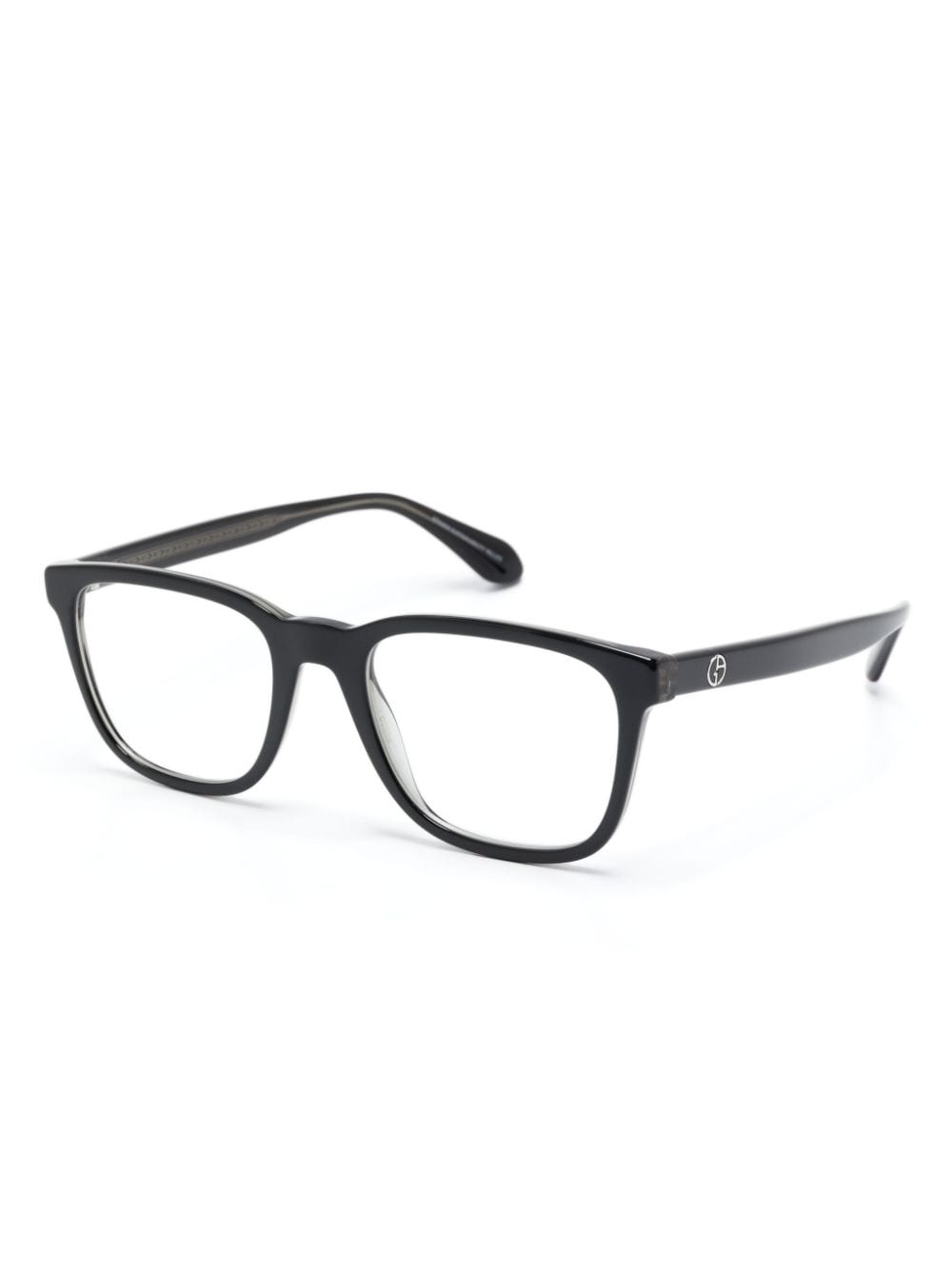 Giorgio Armani wayfarer-frame glasses - Zwart