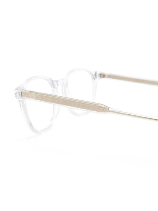 Giorgio Armani transparent-frame Glasses Neutrals FARFETCH IN