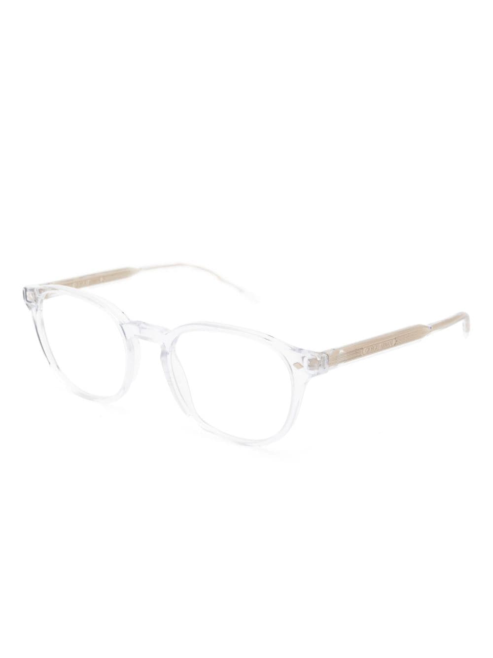 Giorgio Armani transparent-frame glasses - Beige