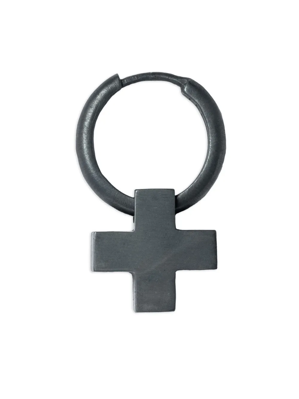 PARTS OF FOUR CROSS-CHARM HOOP EARRING
