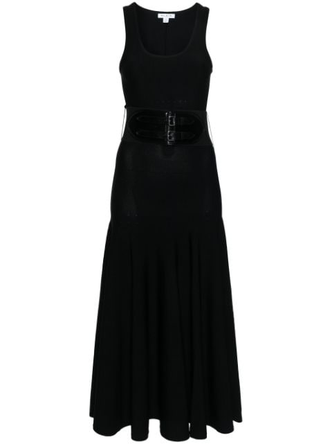 Alaïa belted midi dress