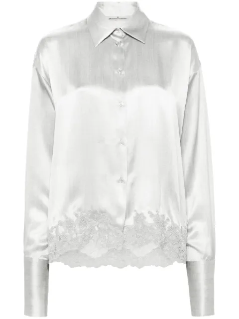 Ermanno Scervino corded-lace silk shirt