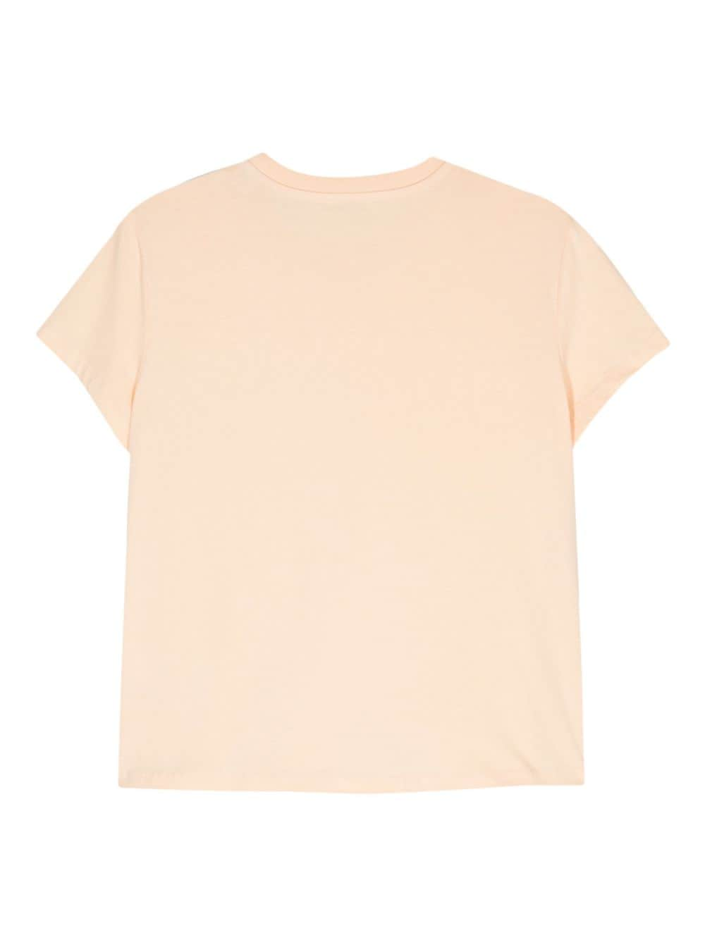 Patrizia Pepe logo-print cotton T-shirt - Beige