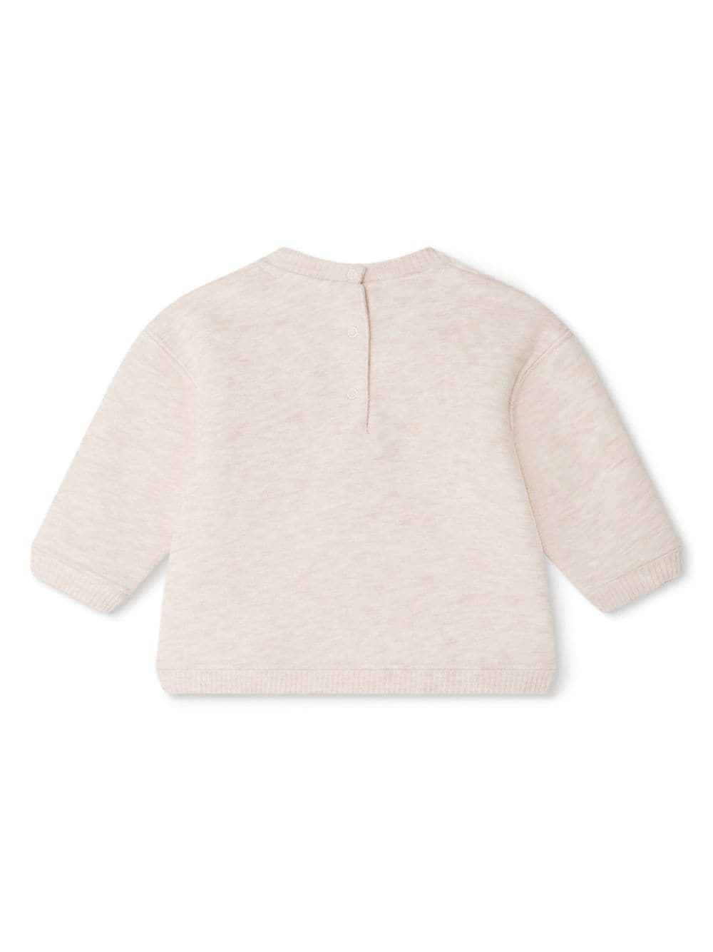 Bonpoint Dahlia sweater met geborduurd logo - Beige