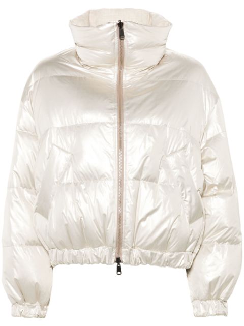 Brunello Cucinelli iridescent-effect down jacket Women