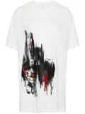 Y's graphic print T-shirt - White