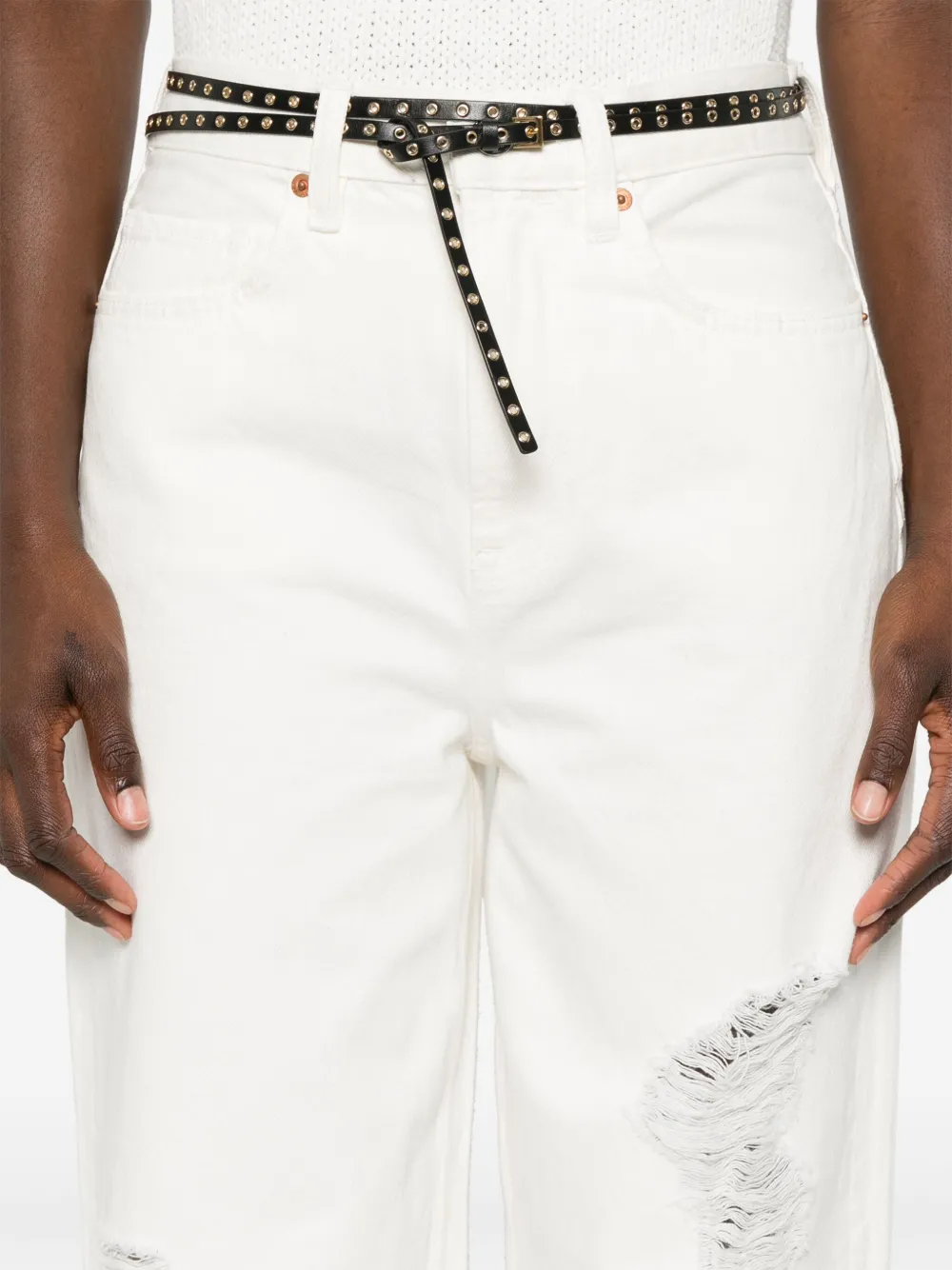 AllSaints Jayce straight jeans Wit