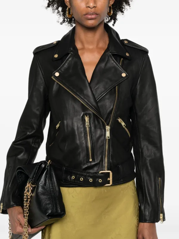 AllSaints Balfern Leather Biker Jacket Farfetch