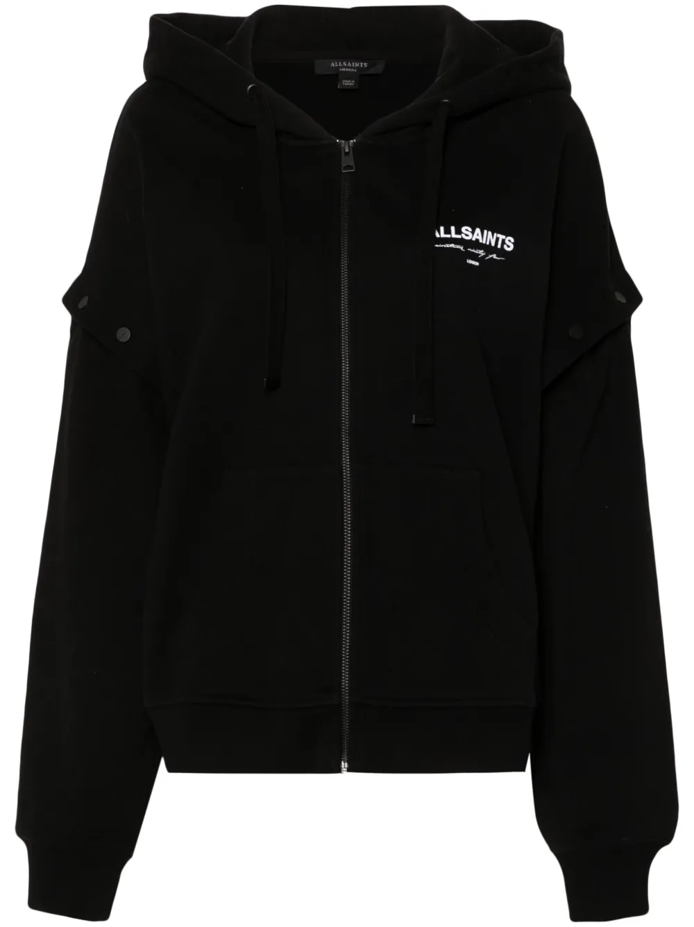 AllSaints Helis Chlo hoodie met rits Zwart