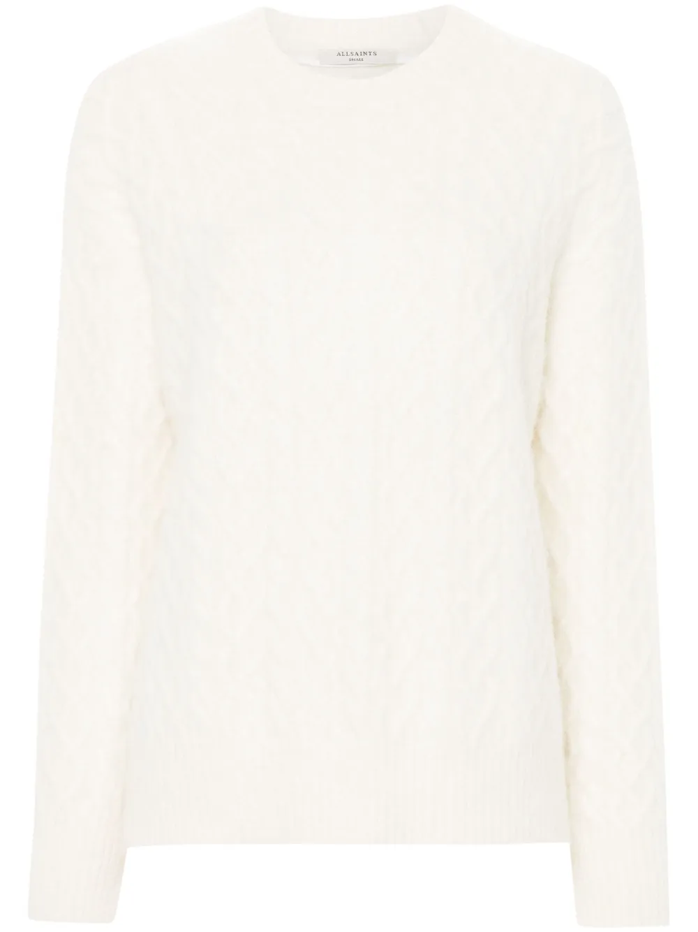 Shop Allsaints Sirius Knitted Jumper In 白色