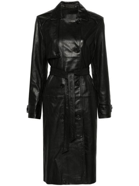 AllSaints Okena leather trench coat