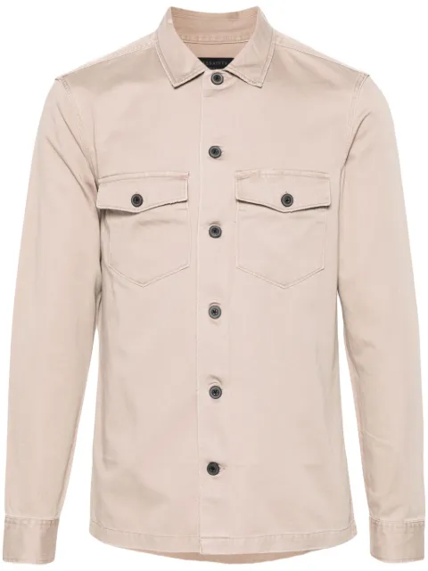AllSaints Firebase distressed cotton shirt