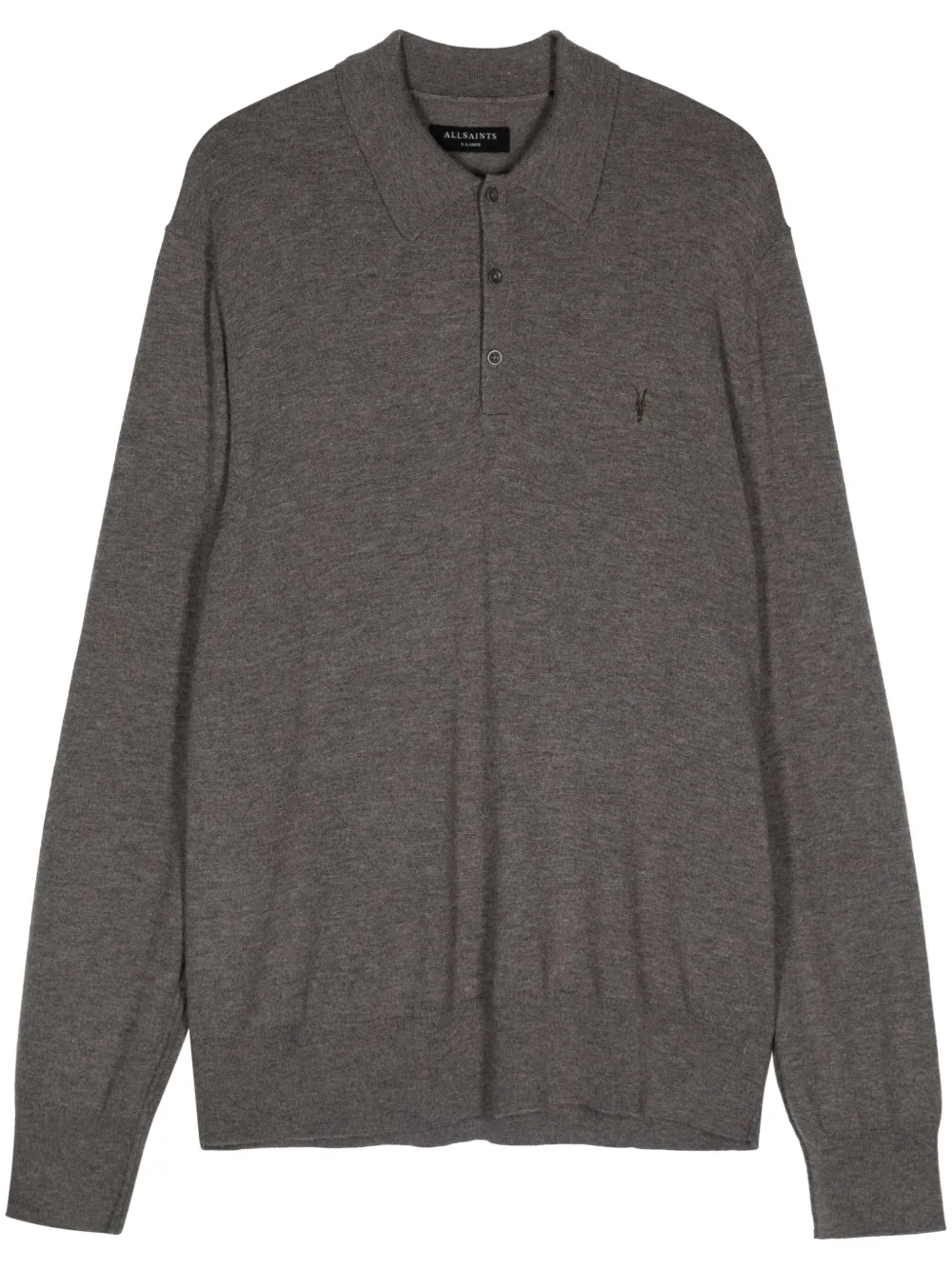 Allsaints Kilburn Wool Blend Half-zip Pullover In Grau